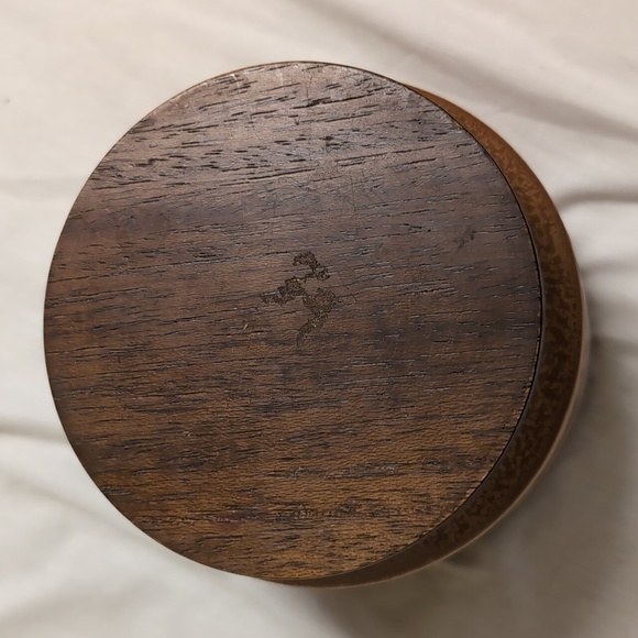 MCM stoneware cannister, with wood lid - Picture 2 of 5